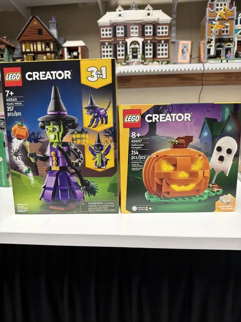 Lego GWP 40562 Mystic Witch & 40697 Halloween Pumpkin New And Sealed