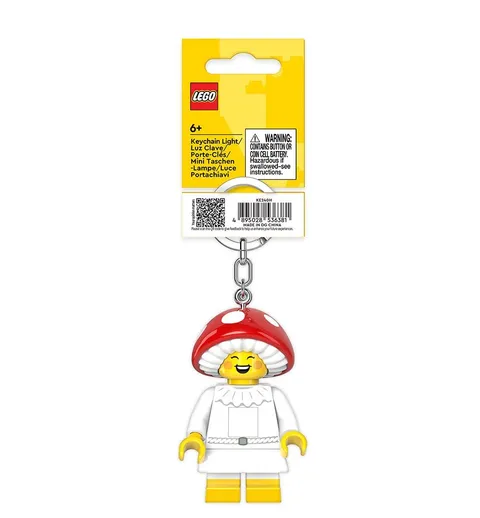 LEGO Iconic Mushroom Sprite Minifigure Key Light (Keyring/Keychain)