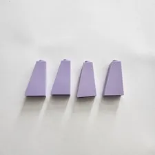 LEGO Parts 4460 4460b (4pcs) Slope 75 2x1x3 Recessed Stud Lavender Purple