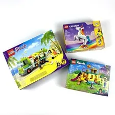 Lego Friends and Creator Lot of 3 Sets 42612 Cat Playground Adventure 41712 Recy