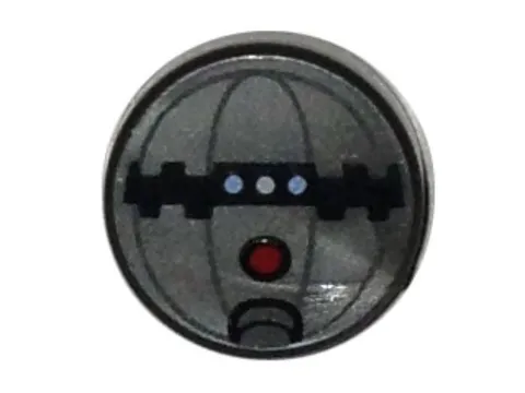 LEGO® Part 98138pb008 - Tile, Round 1 x 1 with SW Thermal Detonator