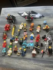LEGO Minifigure Mixed Lot Set with Accessories and Gliders, Plastic