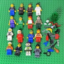 36 Piece Lego Minifigues Accessories Lot Space NBA Guitar Snake