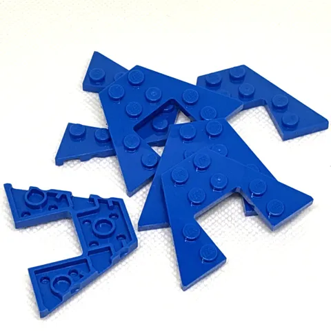 LEGO Parts - Blue Wedge, Plate 4 x 6 - No 47407/29172 - QTY 6