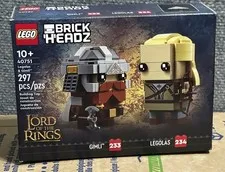LEGO Brickheadz (#40751) “Legolas & Gimli” RETIRED Brand New In Box