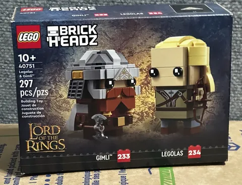 LEGO Brickheadz (#40751) “Legolas & Gimli” RETIRED Brand New In Box