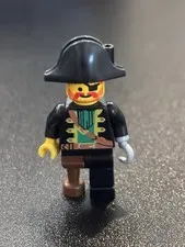 LEGO Pirates Captain Red Beard Minifigure pi002 Vintage Pirate Figure