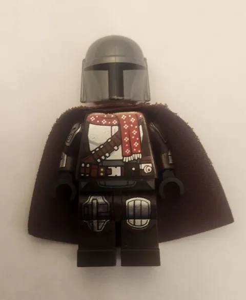 Special Edition Mandalorian Lego Minifig With Christmas Scarf