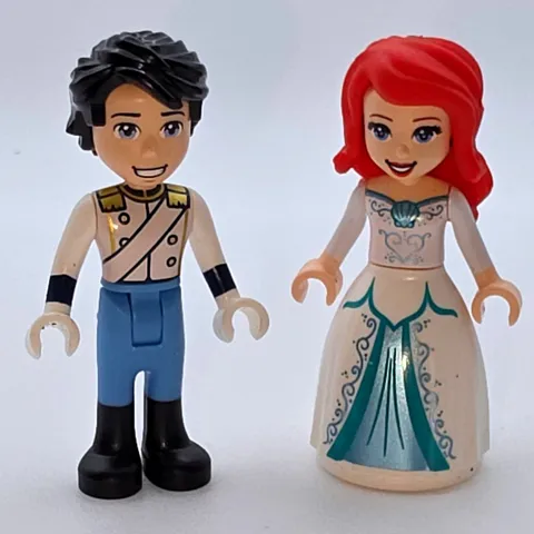LEGO Mini Doll Figures Ariel & Prince Eric Multi Figs Good Condition Pre-owned