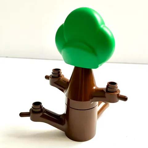 LEGO Duplo Brown Tree Trunk with Leaf 3 Pieces Farm Fruit Garden Replacement