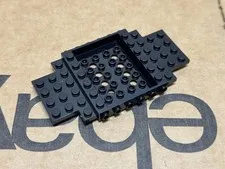 LEGO Parts - Black Vehicle, Base 6 x 12 x 1 with 8 Holes - No 65634 - QTY 1