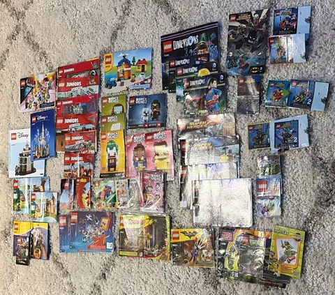 LEGO manual Lot DC Comics Super Heroes Juniors Disney Instruction 43+ Booklets