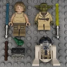 Lego Star Wars Minifigure SW0906 Yoda SW0907 Luke Skywalker SW0908 R2-D2 Dagobah