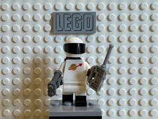 LEGO Space Astronaut Minifigure - White with Black Visor Helmet, Air Tanks