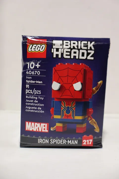 LEGO BrickHeadz Iron Spider-Man 40670 SEALED DAMAGED BOX