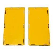 2 Lego Duplo 4x8 Orange Yellow Platform Tile Car Ramp Replacement Part