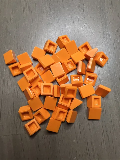 LEGO 54200 Orange Slope 30 1 x 1 x 2/3 Cheese Wedge 47 Pieces
