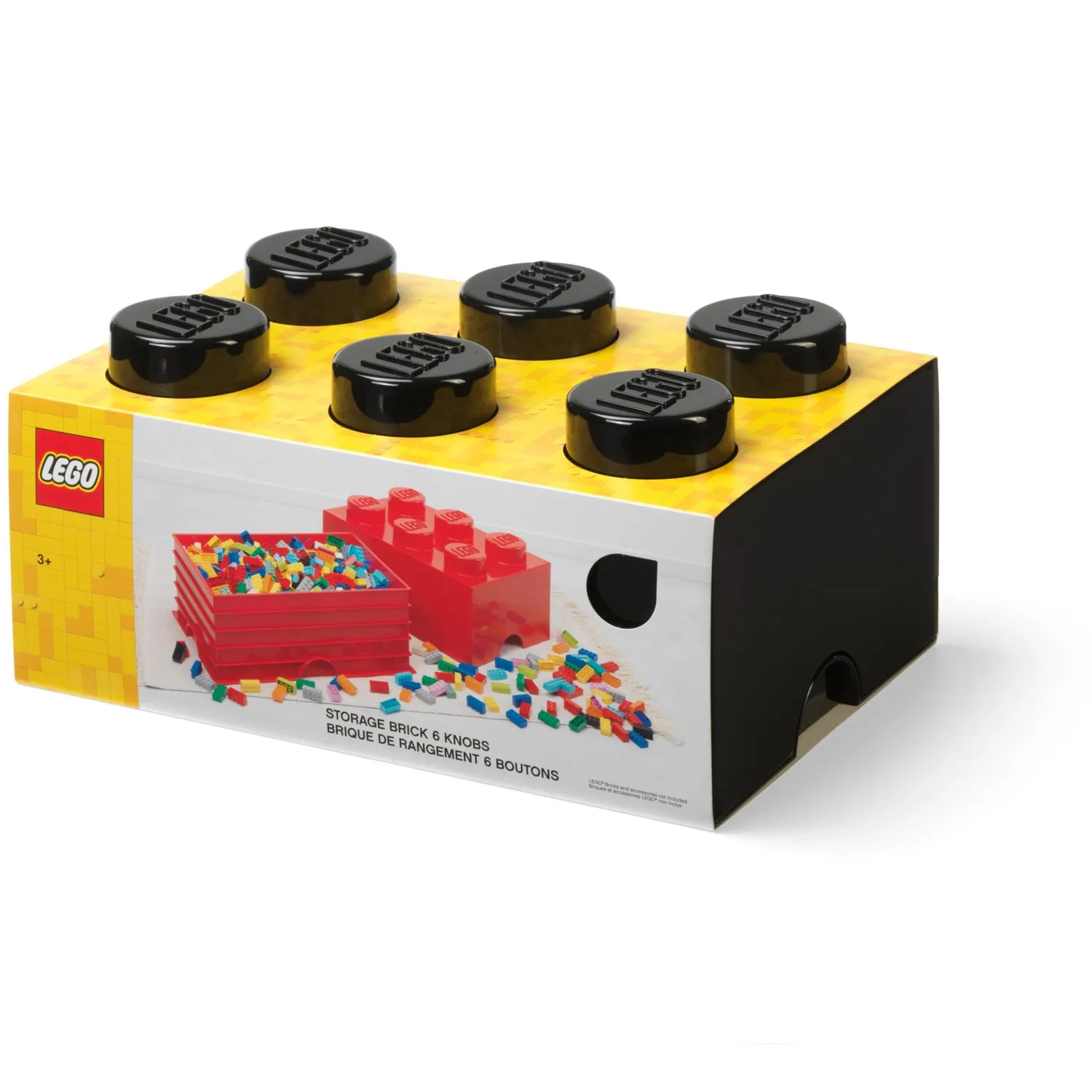 LEGO Storage Products: 40000803 6-Stud Brick Black NEW