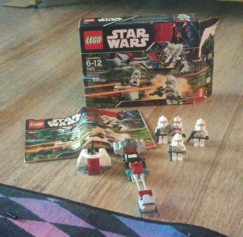 LEGO Star Wars 7655 Clone Troopers Battle Pack 58pc w/ Box Instructions Minifigs