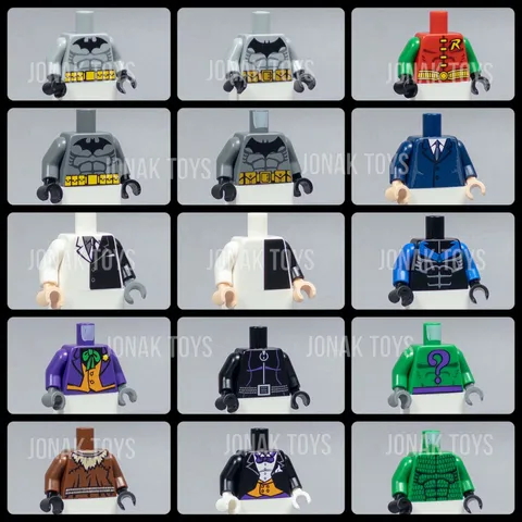 LEGO Batman I 2006 Custom Torsos- YOU PICK! Joker, Nightwing, Scarecrow etc!