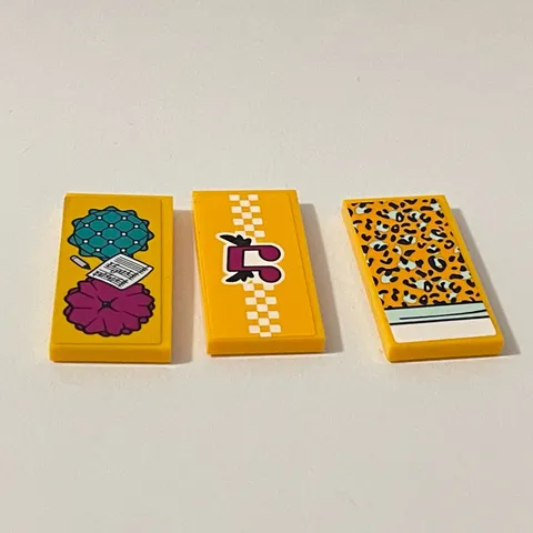 Lego 87079 Orange-Yellow Replacement Add-on Pieces Lot of 3