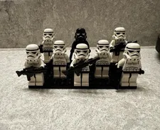 LEGO Star Wars Stormtrooper Minifigure Lot x7 + Shadow Trooper x1 w/ Blasters
