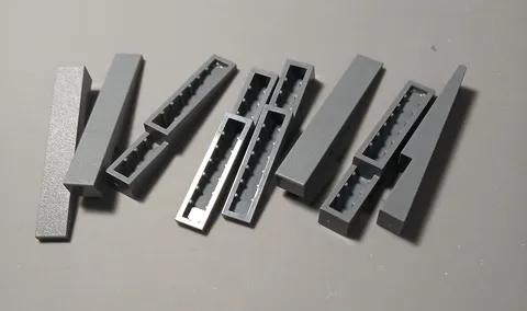 #3815# Genuine Lego 4569 Slope 10* 1 X 6 Dark Bluish Grey X 8 in excellent cond.