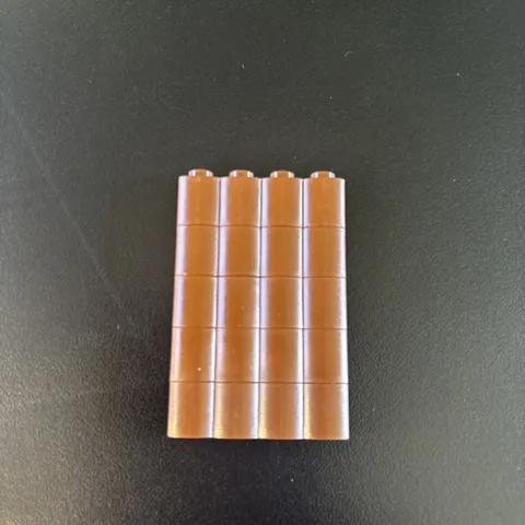 LEGO Stack of 5  BROWN Part 30137 Special 1x4 Palisade Log