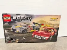 NEW SEALED Lego Speed Champions Corvette C8.R & 1968 Corvette (DAMAGEDBOX) 76903