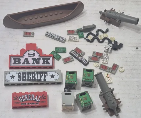 Vintage Lego Wild West Specialty Parts Pieces Unique Western Town Signs Legoredo