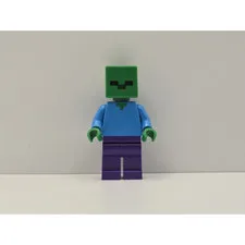 LEGO Minecraft Zombie Minifigure min010 Dark Purple Legs Genuine New