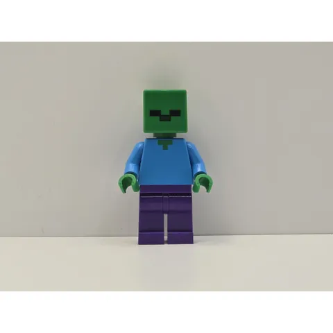 LEGO Minecraft Zombie Minifigure min010 Dark Purple Legs Genuine New