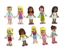 Set of 10 LEGO Friends Minifigures 2009 Variety