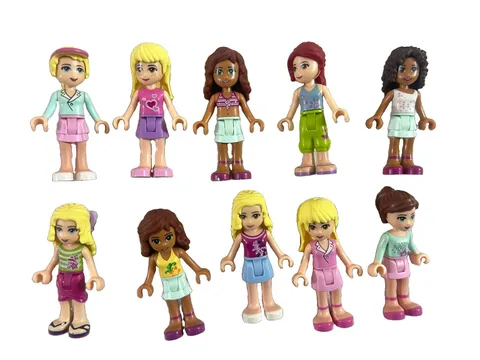 Set of 10 LEGO Friends Minifigures 2009 Variety