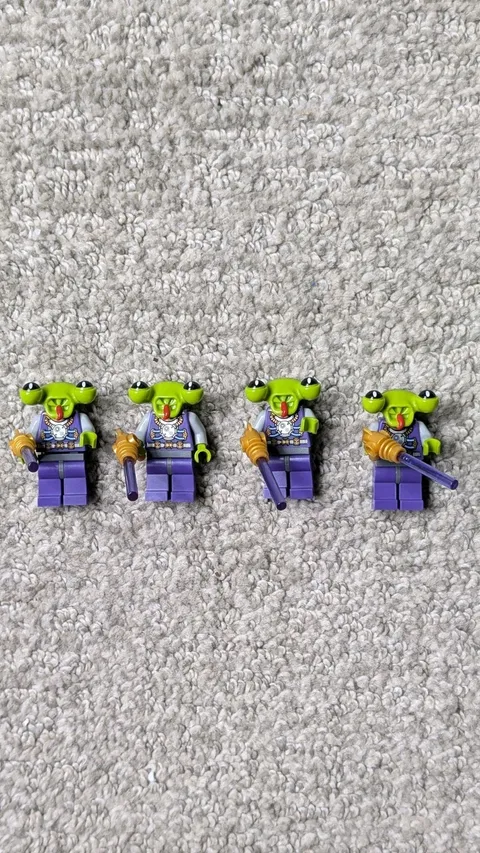 Lego Space Alien Collectible Minifig Figure: Series 3 Lot Of 4