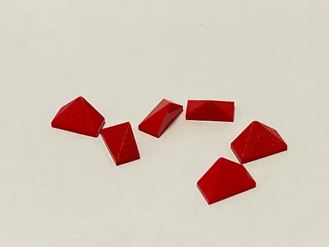 Lego 3048 Red Replacement Add-on Pieces Parts Lot of 6