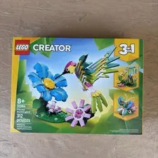 LEGO Creator 3 in1 Colorful Hummingbird 31384 Building Set 312pcs Bird Fish🔥🔥