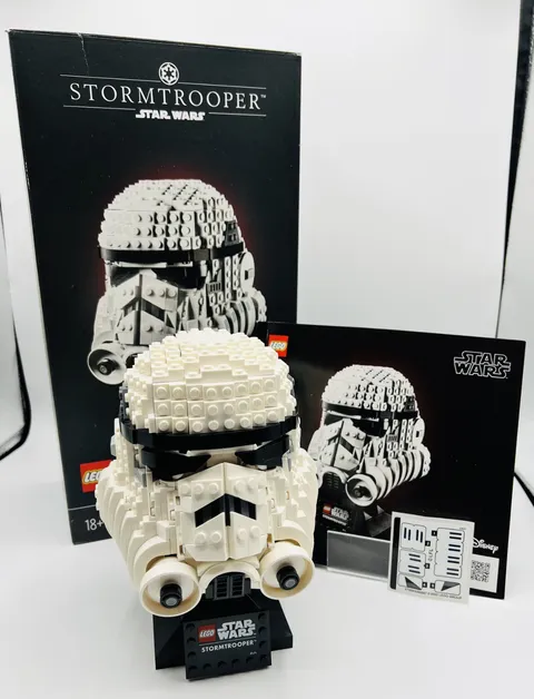 LEGO Star Wars: Stormtrooper Helmet (75276) Pre-owned w/Box, Stickers, Manual