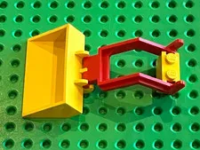 LEGO Yellow Leather Excavator Bucket Ref 3433 + 3314 / Set 6630 214 492 ...