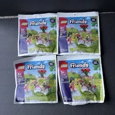 Lot of 4 Lego Friends 30721 Flower Stand With Roses 55 Pcs NEW SEALED C