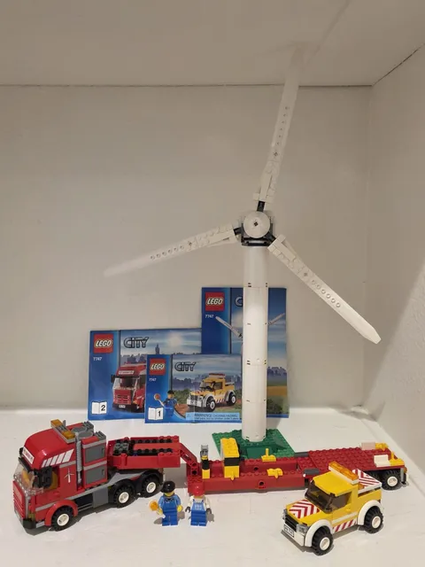 LEGO CITY: Wind Turbine Transport Truck (7747) Complete with Instructions