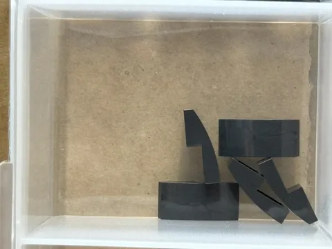 LEGO Parts - Black Slope, Curved 2 x 1 x 2/3 - No 11477 - QTY 5