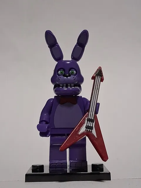 Five Nights At Freddy's Custom Lego Purple Bonnie Horror Halloween New Rare