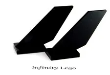 2 LEGO Black Tail 2x4x6 Plane Jet Batman (6239 2509)  2 Pieces