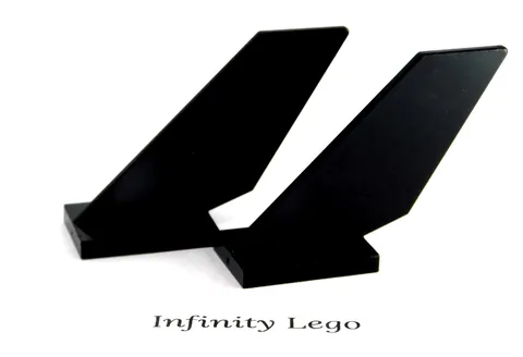 2 LEGO Black Tail 2x4x6 Plane Jet Batman (6239 2509)  2 Pieces