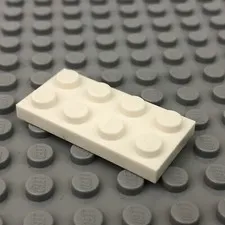 LEGO 3020 White Plate 2 x 4 (x1)