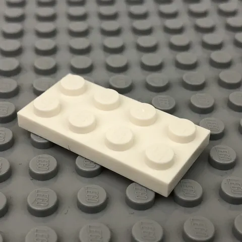LEGO 3020 White Plate 2 x 4 (x1)