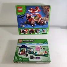 LEGO MINECRAFT THE MOOSHROOM HOUSE 21270 21253 Empty Boxs Only 