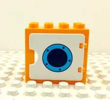 Lego Duplo Item Porthole Window yellow/white/blue/black