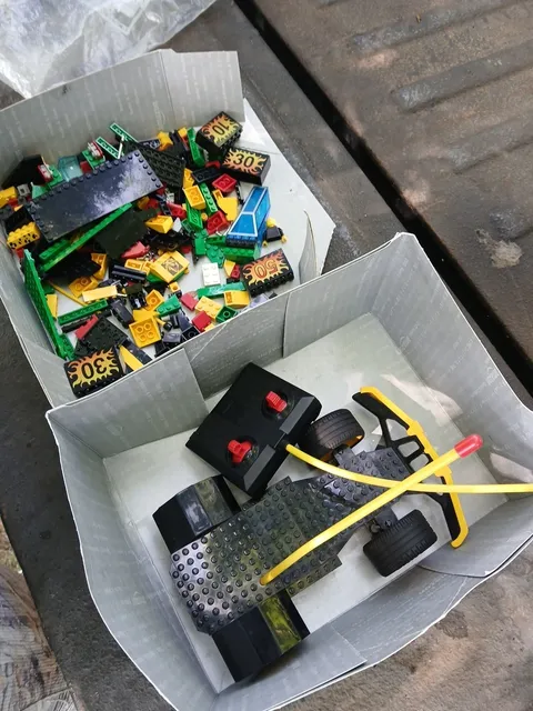 Vintage LEGO Remote Control Car Base - Controller & Pieces- Working Model 